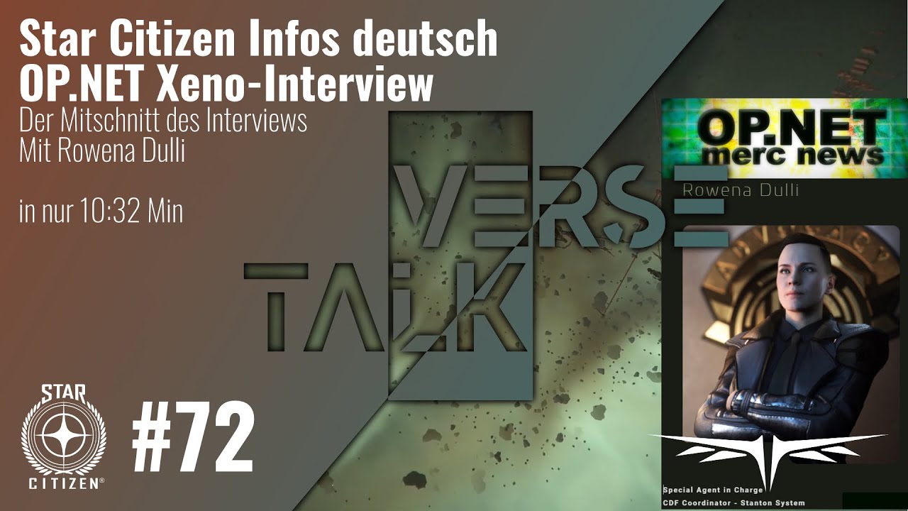 Star Citizen Infos deutsch ein Spezial das Xenothreat Interview mit Rowena Dulli | Verse Talk #72