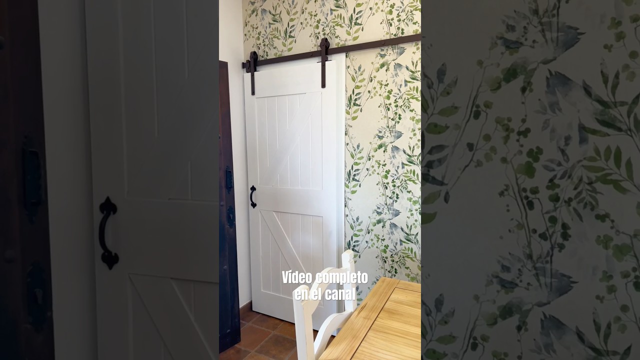 C&oacute;mo instalar una puerta de granero #puertacorredera #puertagranero #puertas #dormitorio #decoracion