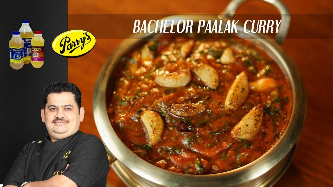 Venkatesh Bhat makes Bachelors special Paalak Curry | gravy for chapati, roti | quick & easy recipe