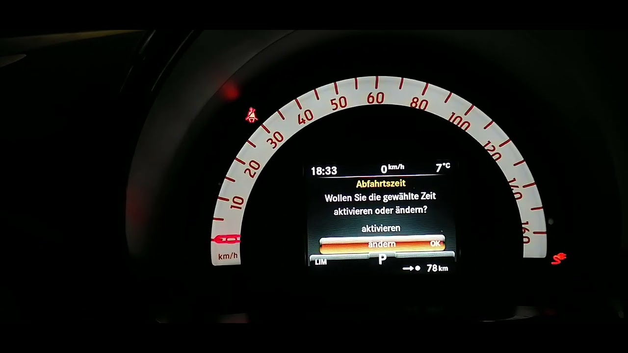 SMART EQ 453 Heizung beim Laden aktivieren
