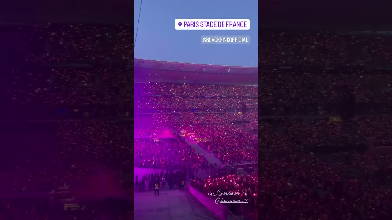 BLACKPINK BORN PINK Encore in Paris Stade De France Pink Ocean