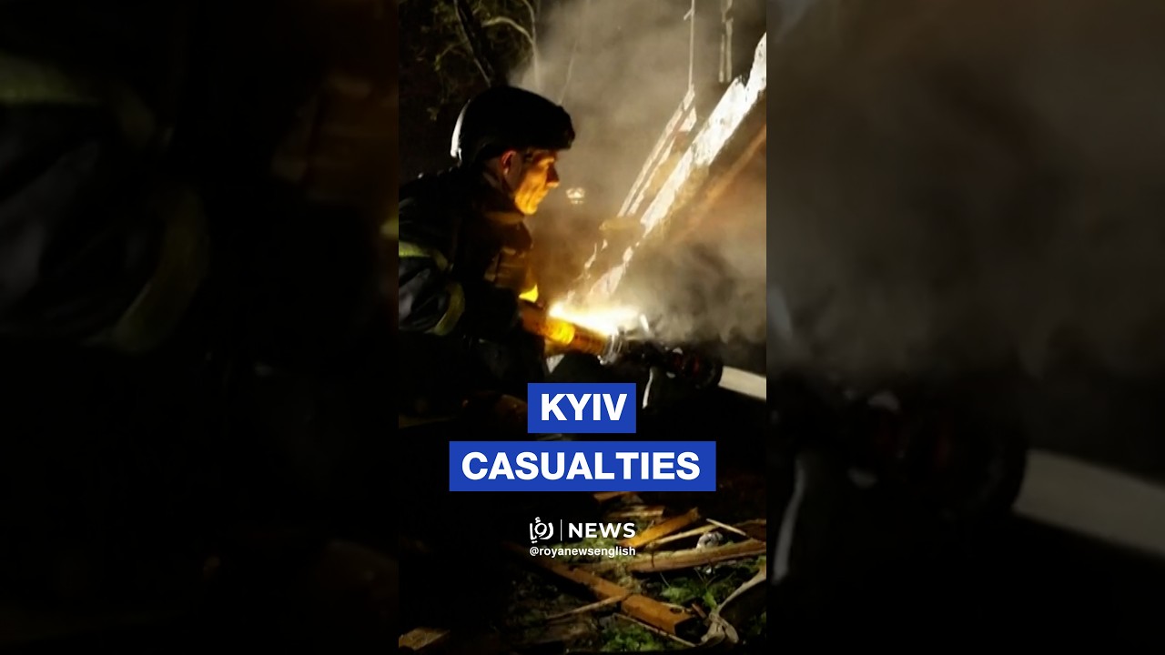 Dead and injured as airstrikes hit Kyiv residential building