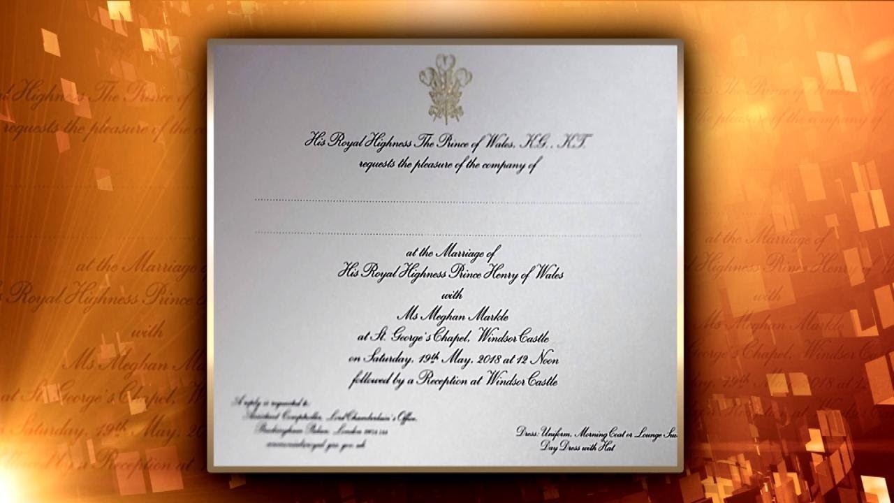 First Look at Meghan Markle and Prince Harry&rsquo;s Wedding Invitation