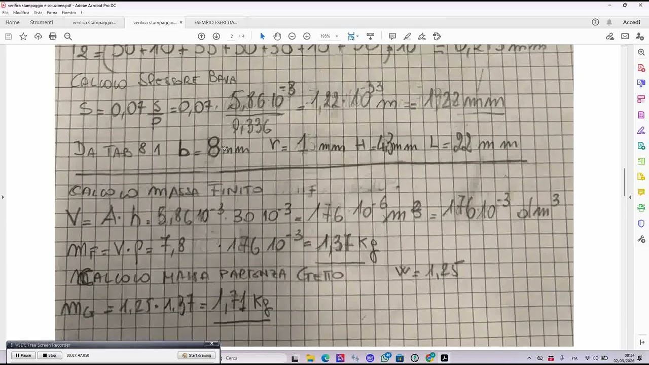 2 SPIEGAZIONE SVOLGIMENTO ESERCITAZIONE STAMPAGGIO CON USO TABELLE