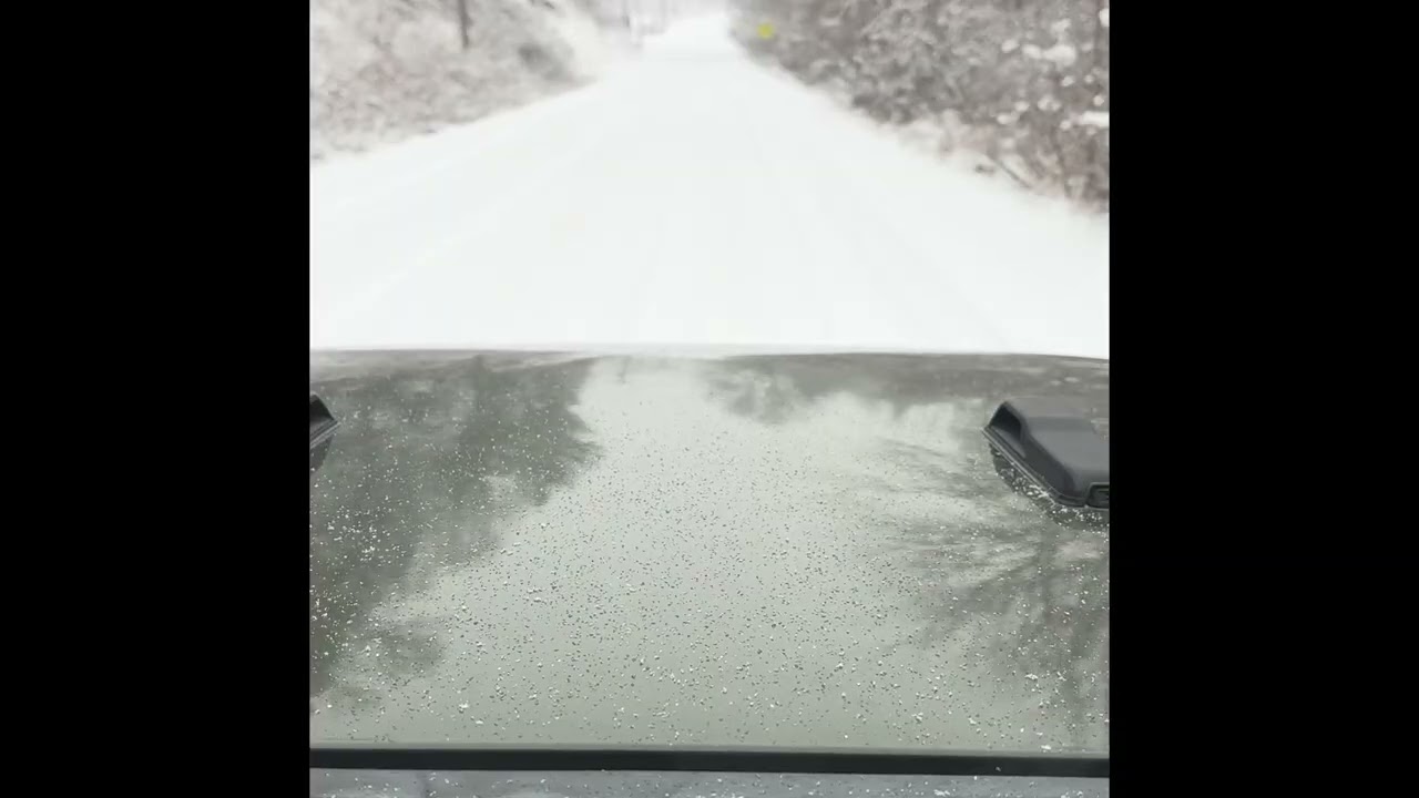 Snowy Jeep ride to the Coffee Shop 