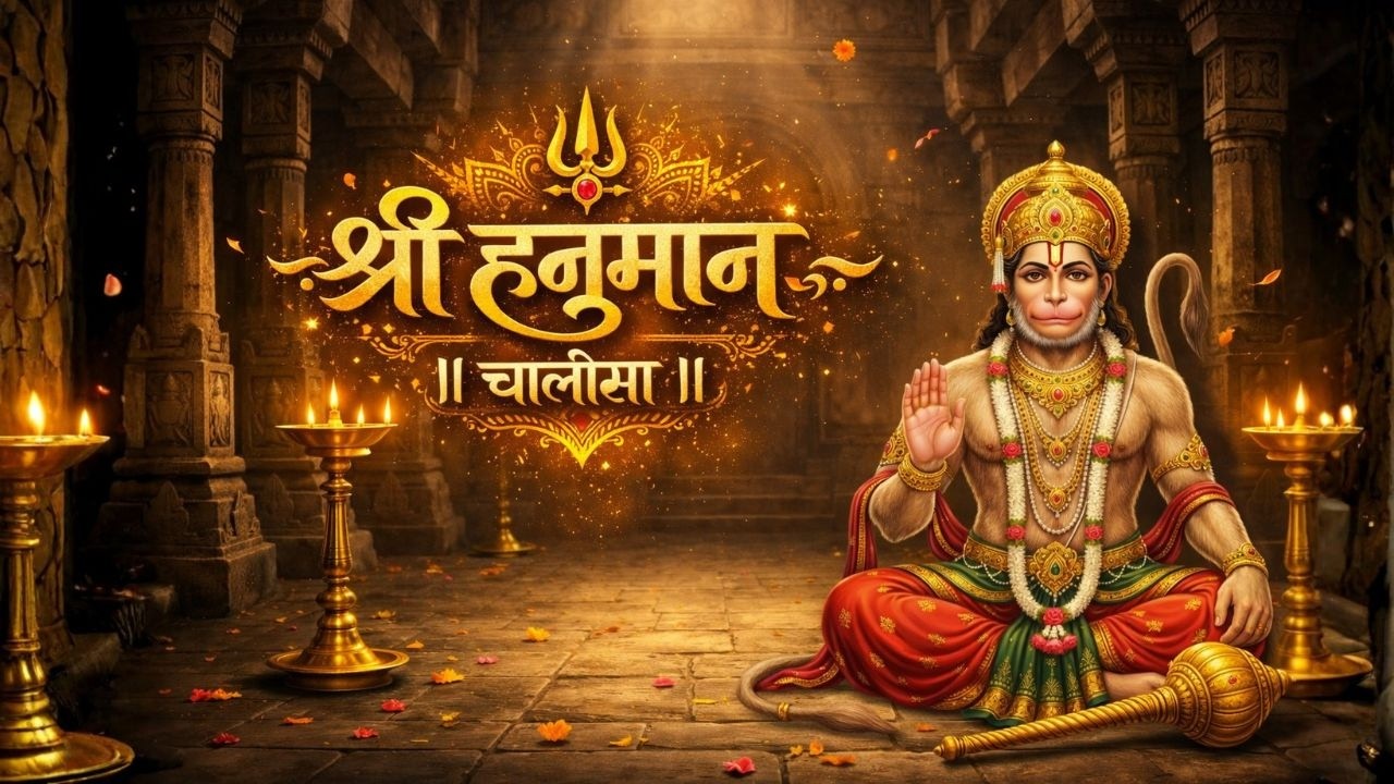 श्री हनुमान चालीसा 3 बार 🔱 | Hanuman Chalisa 3 Times | Powerful Bajrangbali Bhajan #hanumanchalisa