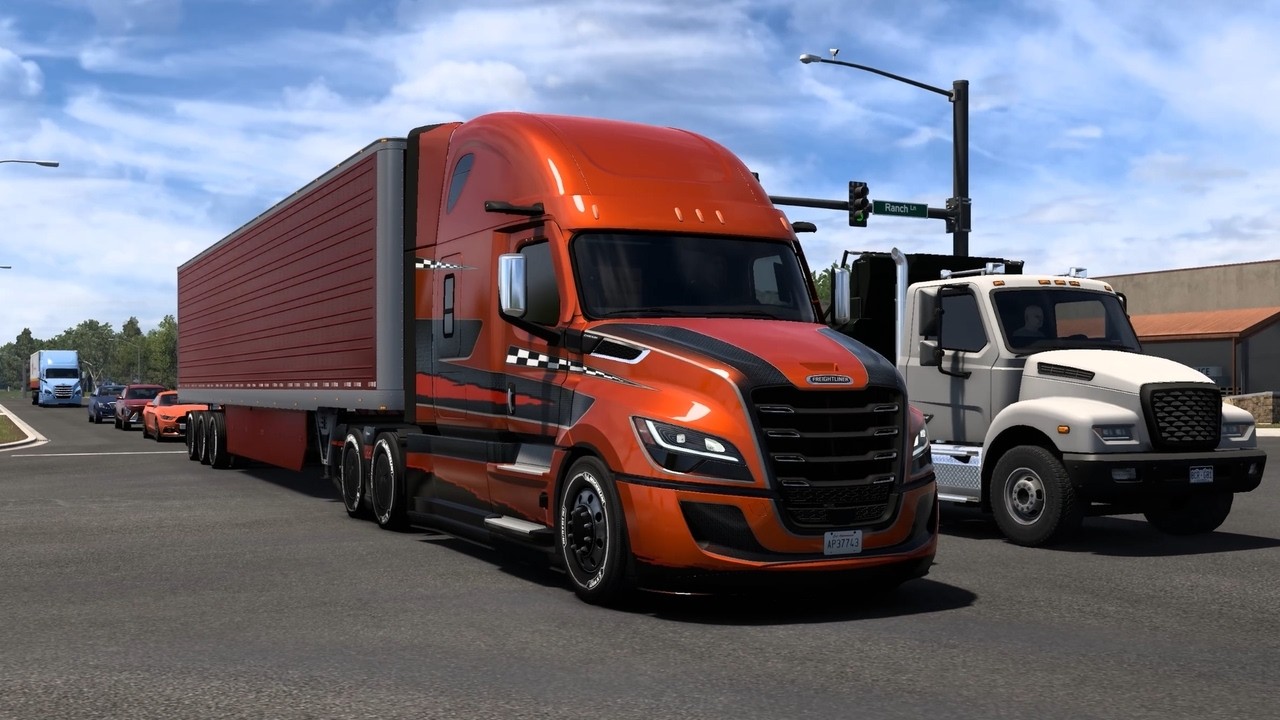 Realistic ATS Driving; Freightliner Cascadia; Colorado 143km; HORI Truck Control System