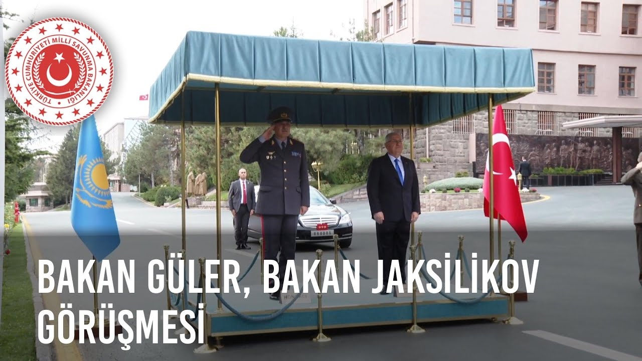 Bakan Yaşar Güler, Kazakistan Savunma Bakanı Korg. Ruslan Jaksilikov ile Bir Araya Geldi
