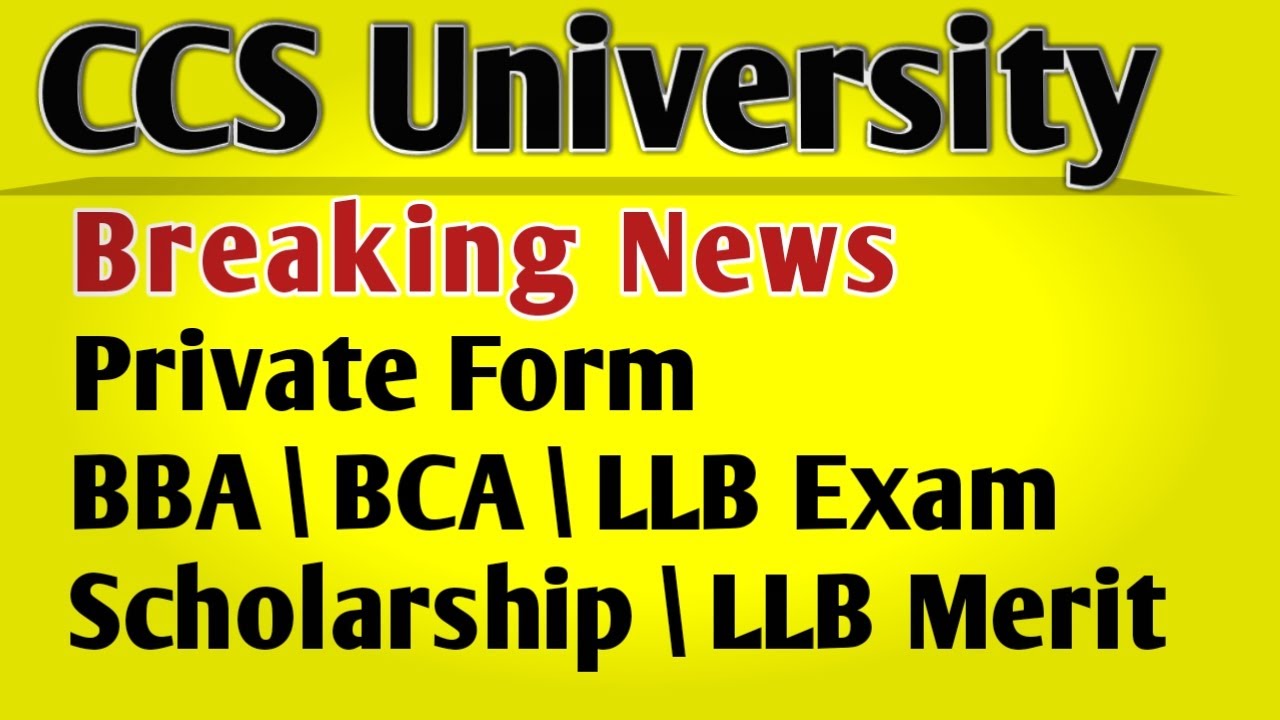 ccs university today news || ccs university latest news ccs university New update || ccsu web