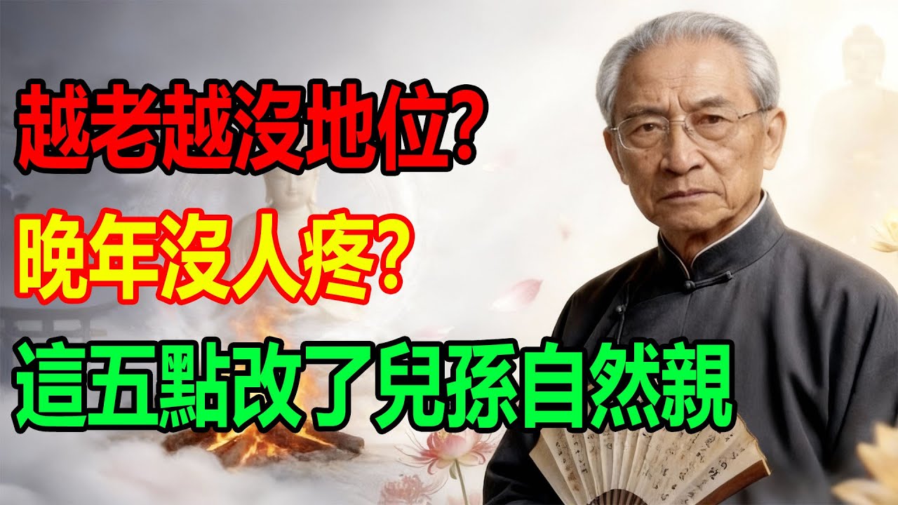 越老越沒地位？晚年沒人疼？這五點改了兒孫自然親