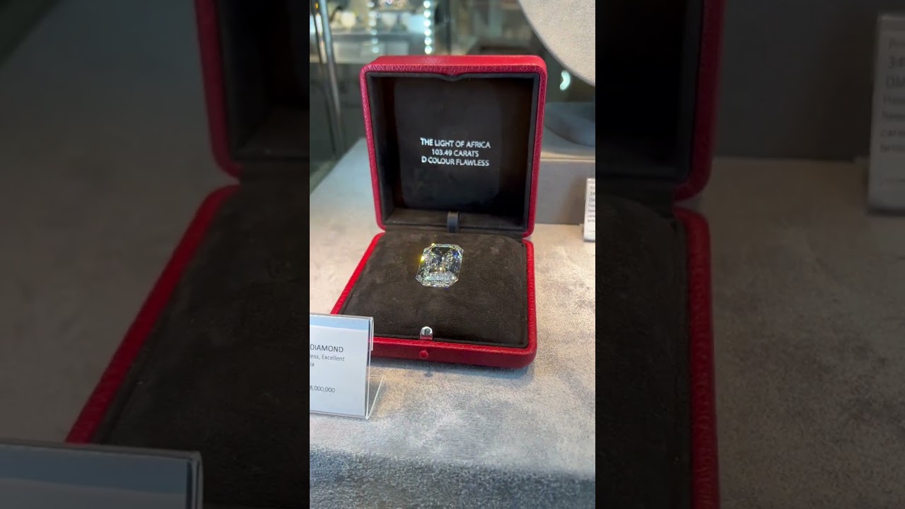 The Light of Africa Diamond 103.49 carats D Colour Flawless #diamond #flawless #jewellery #jewelry