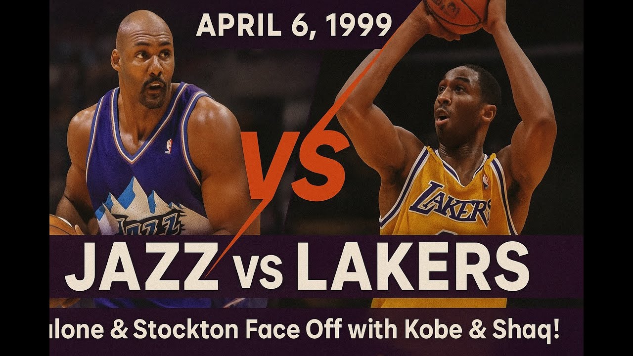 04/06/1999 Utah Jazz vs. Los Angeles Lakers Kobe Bryant Full game