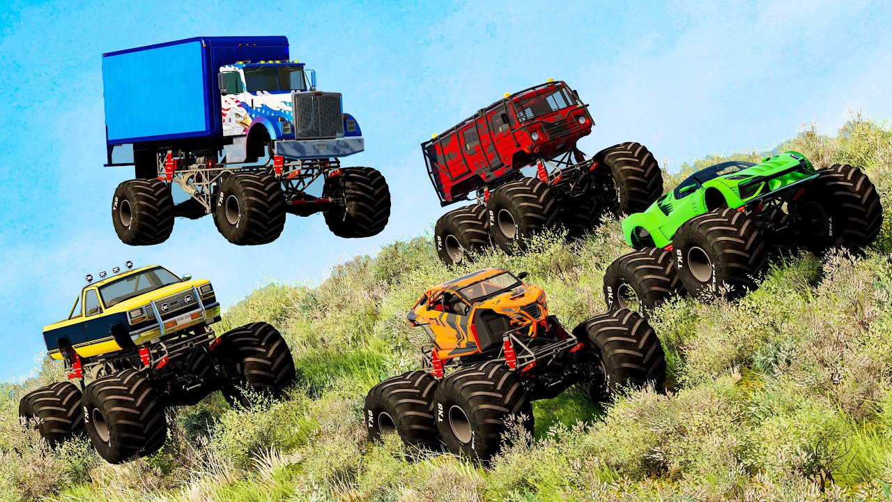Monster Trucks Mud Battle #26 - Beamng drive