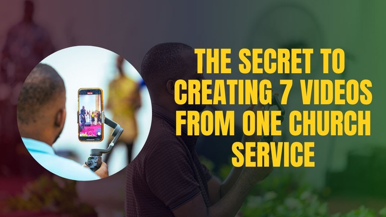 The Secret to Creating 7 Videos from One Church Service | Church Media Tips