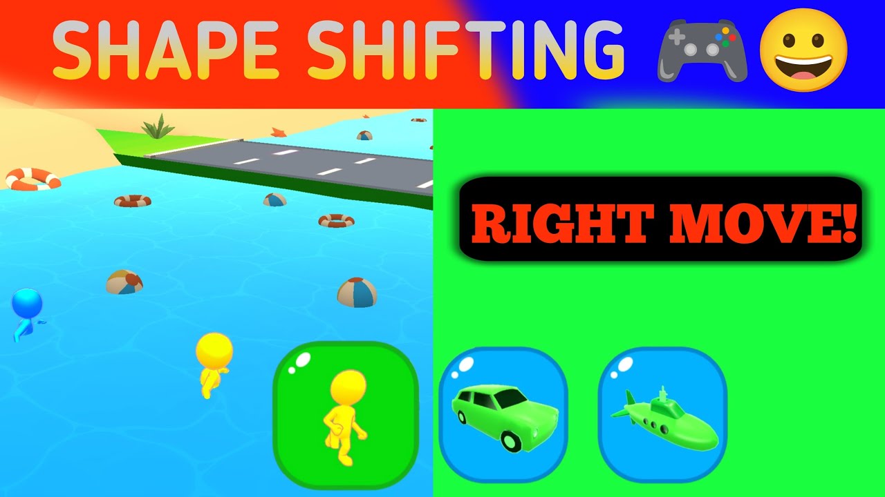 🔴 Shape Shifting Gameplay 🎮 | Right Move Challenge
