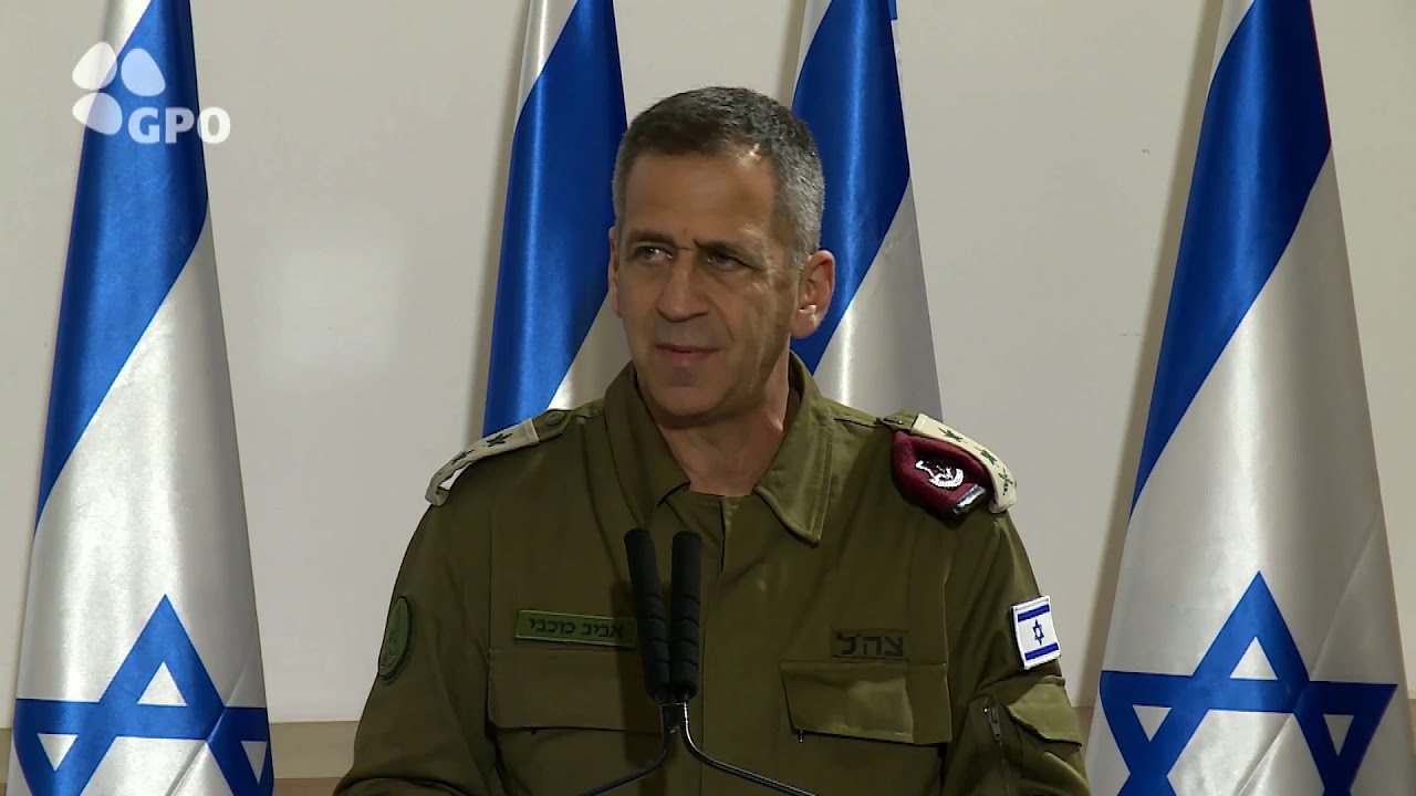 ראש הממשלה בנימין נתניהו בהצהרה משותפת עם הרמטכ