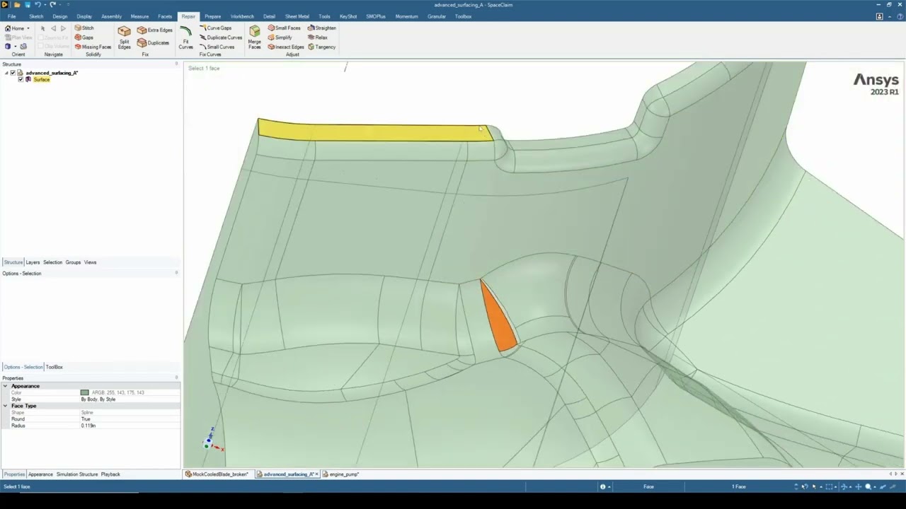 Repairing Files -  Ansys SpaceClaim & Discovery