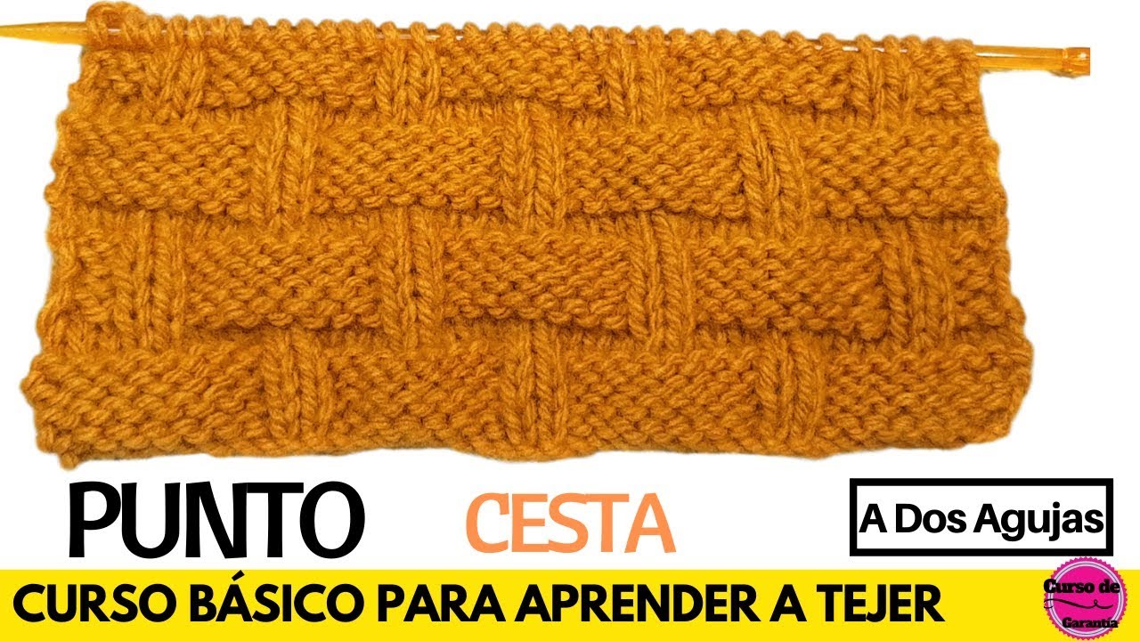 Cómo Tejer Punto Cesta a Dos Agujas – Técnicas y Trucos a Palitos o 2 Agujas