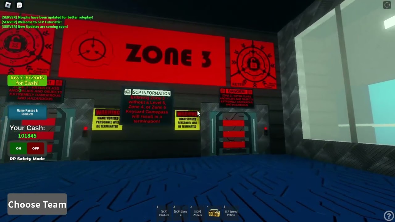 SCP FUTURISTIC ALL ZONES 1-5