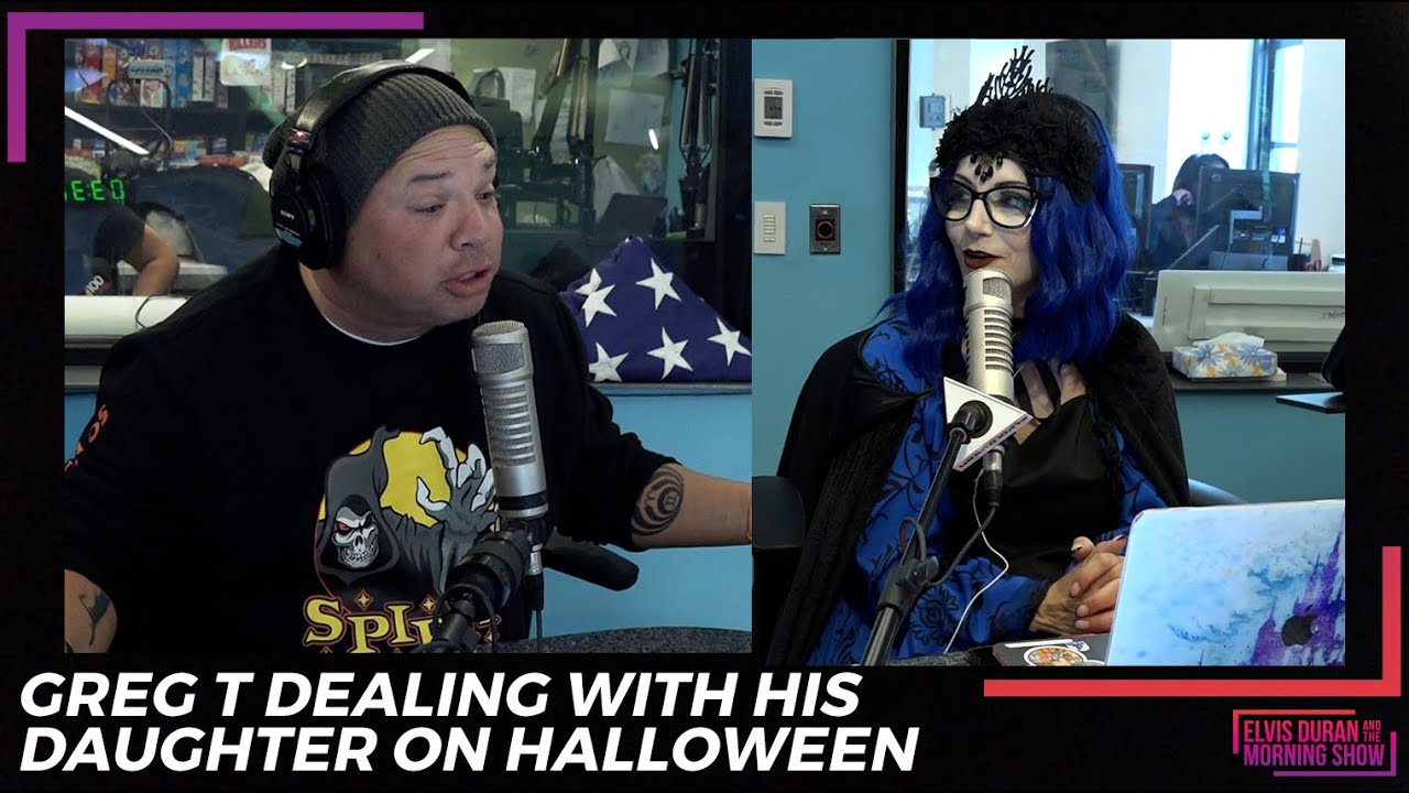 Greg T. Dealing With His Daughter On Halloween | Elvis Duran Exclusive