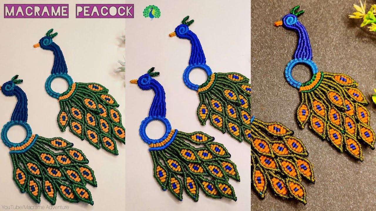 How to make an DIY Handmade Peacock| Home decor Macrame Peacock