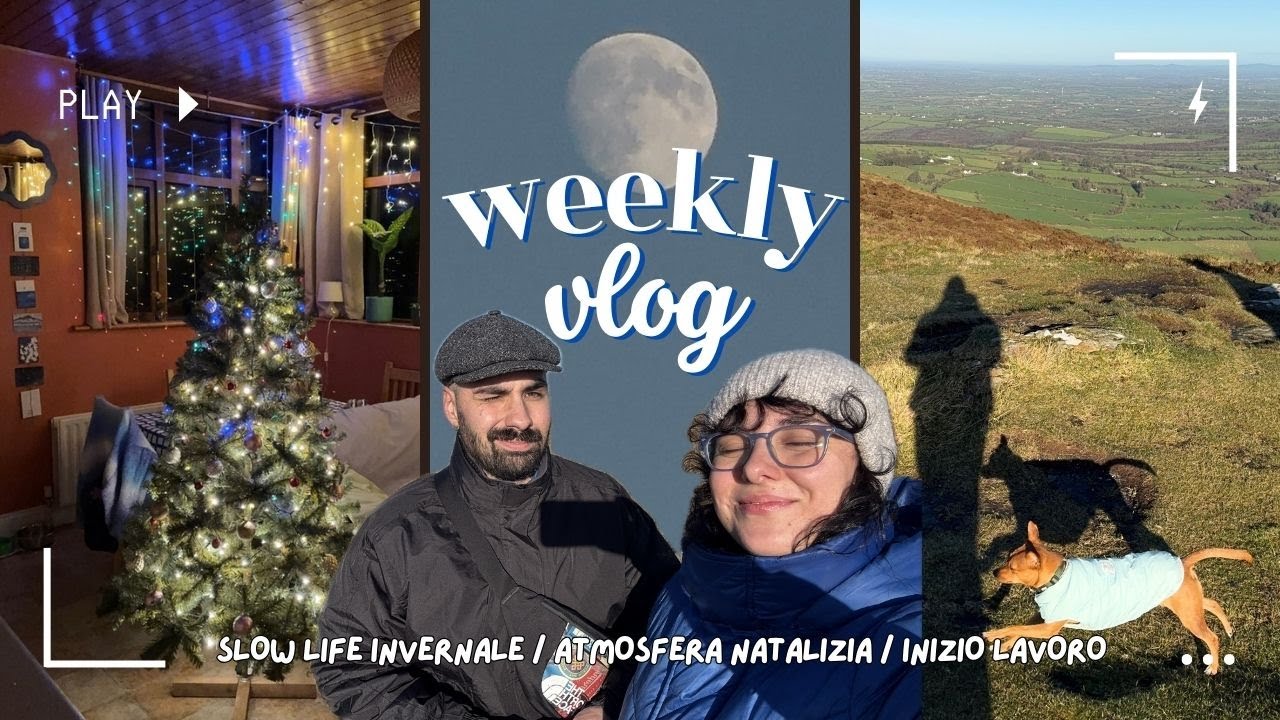 weekly vlog // slow life invernale 🕯️ atmosfera natalizia 🎄 inizio lavoro 🎀