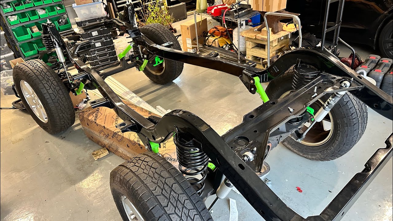 The New Throttle Down Kustoms Jeep TJ frame arrived today!