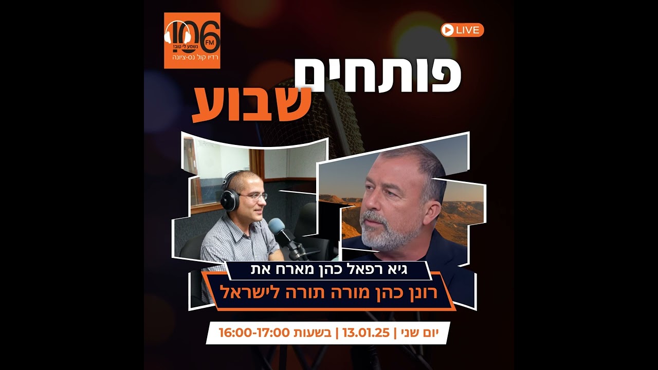 רונן כהן - מורה תורה בישראל: היכרות ונושאים שונים