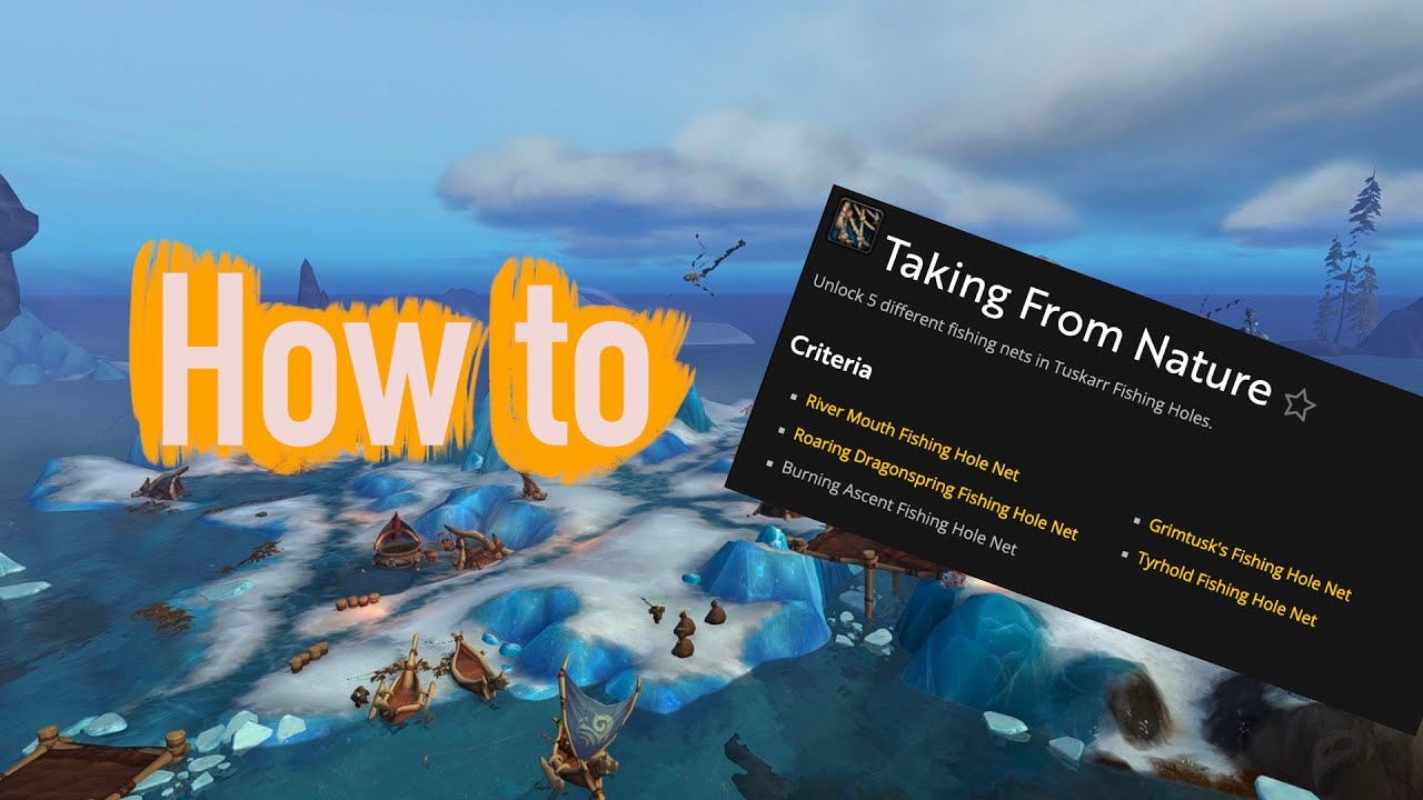 Taking from nature - How to unlock fishing holes
