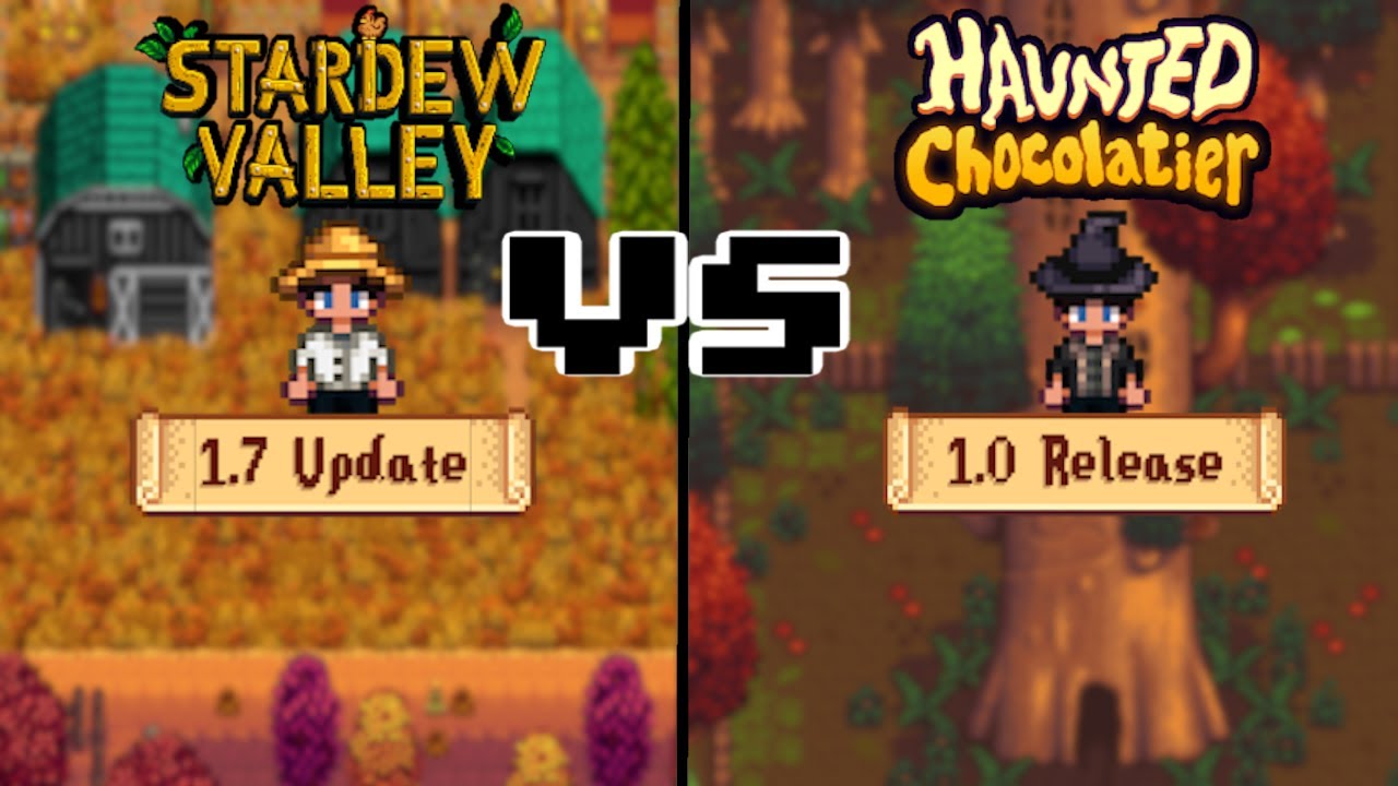 Что выпадет ПЕРВЫМ. Stardew Valley 1.7 или Haunted Chocolatier 1.0?