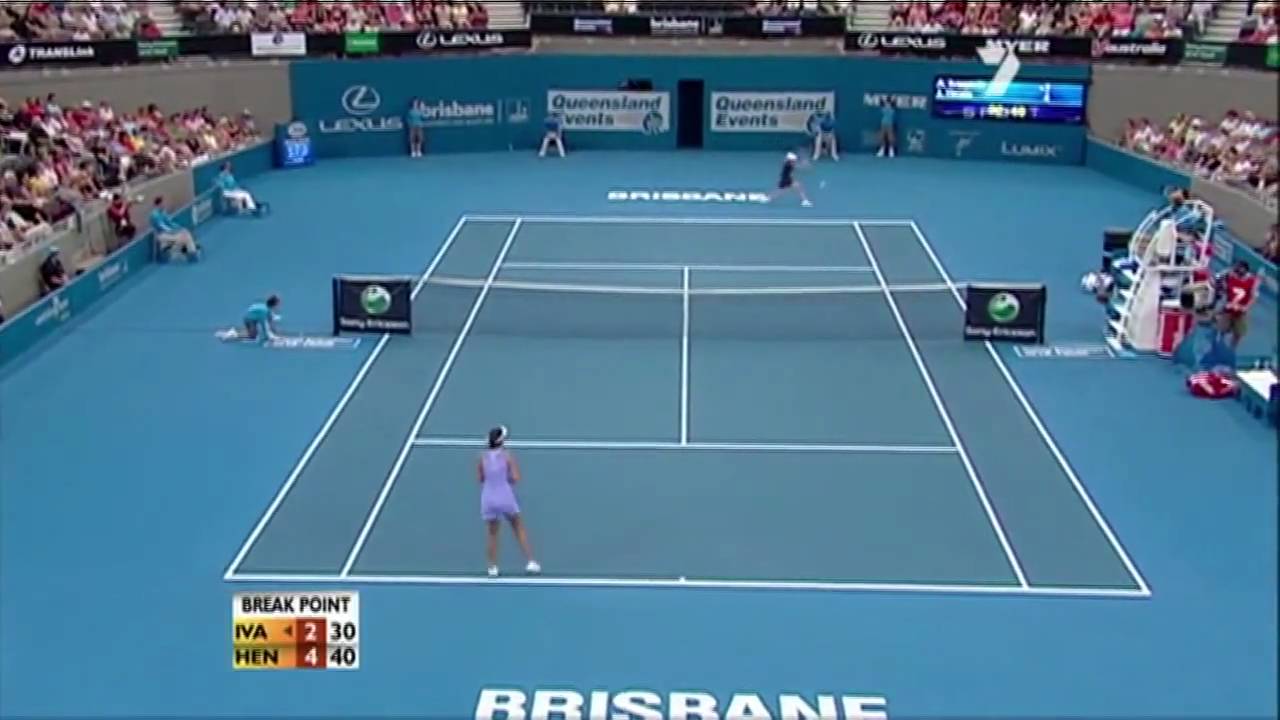 [HL] Justine Henin vs. Ana Ivanovic 2010 Brisbane International [SF]