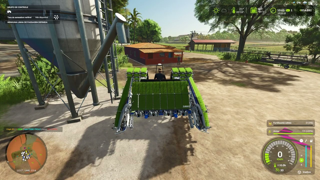 FS 25, TURVO MAP, PLANTANDO ARROZ.