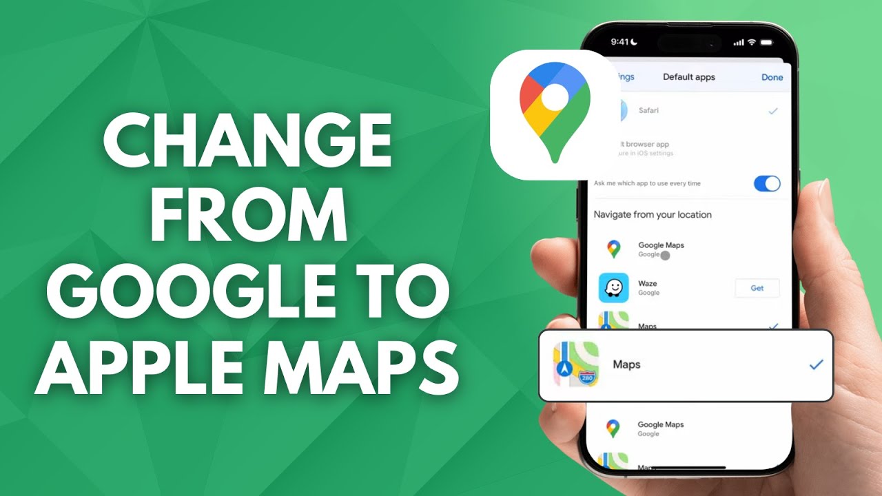 How to Change Default from Google Maps to Apple Maps (2025)