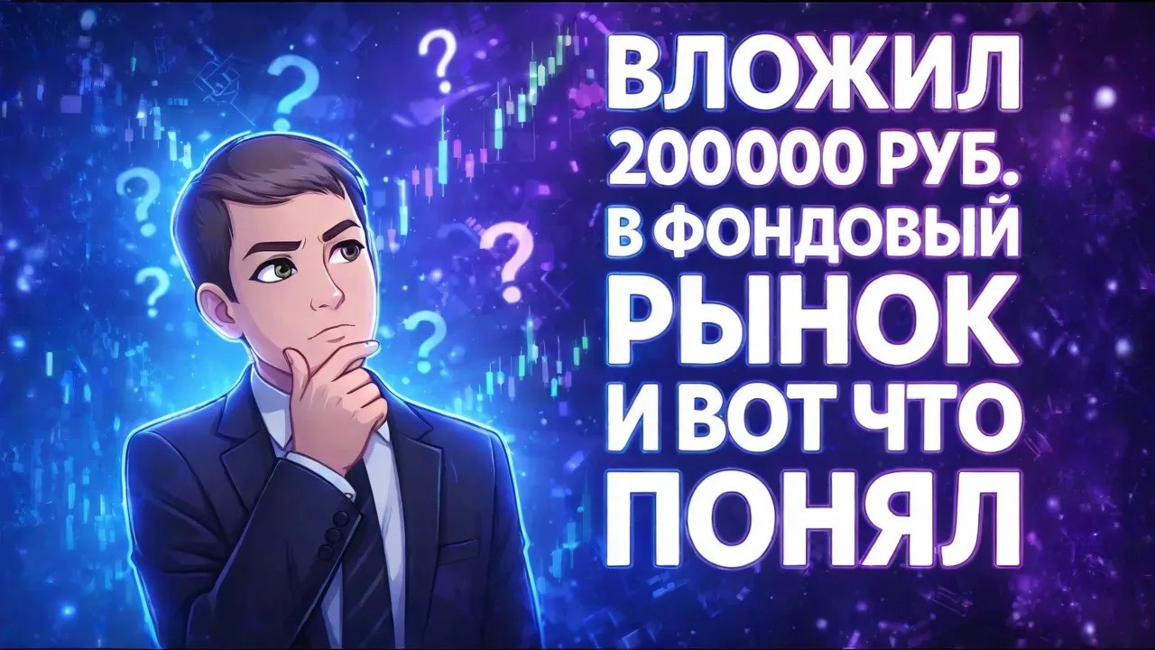 Вложил 200.000 руб. в фондовый рынок и ВОТ что ПОНЯЛ
