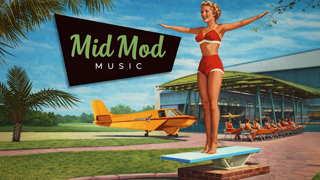 ATOMIC LOUNGE JAZZ MUSIC | POOLSIDE IN THE EARLY 60'S
