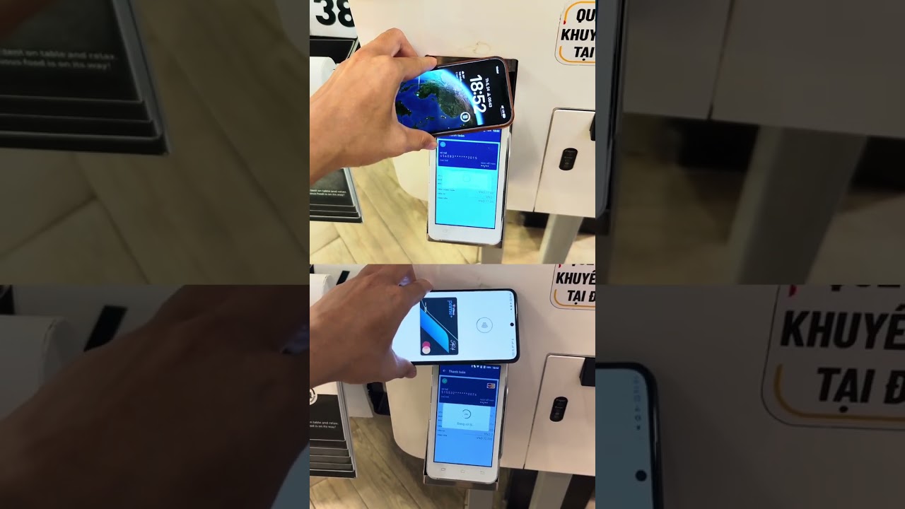 Apple Pay vs Google Wallet at McDonald's kiosk