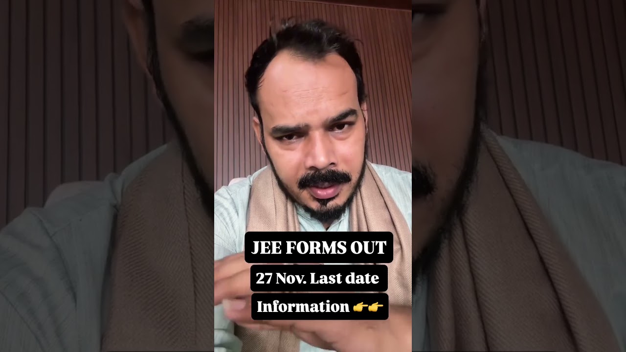 JEE mains form out | Dheeraj sir | #shorts #reels #jeemains #dheerajsir #trending #latestnews