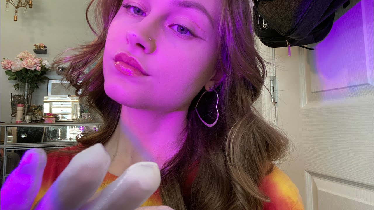 ASMR | Personal Attention with Gloves!🧤| Sweeping, brushing, and tracing your face
