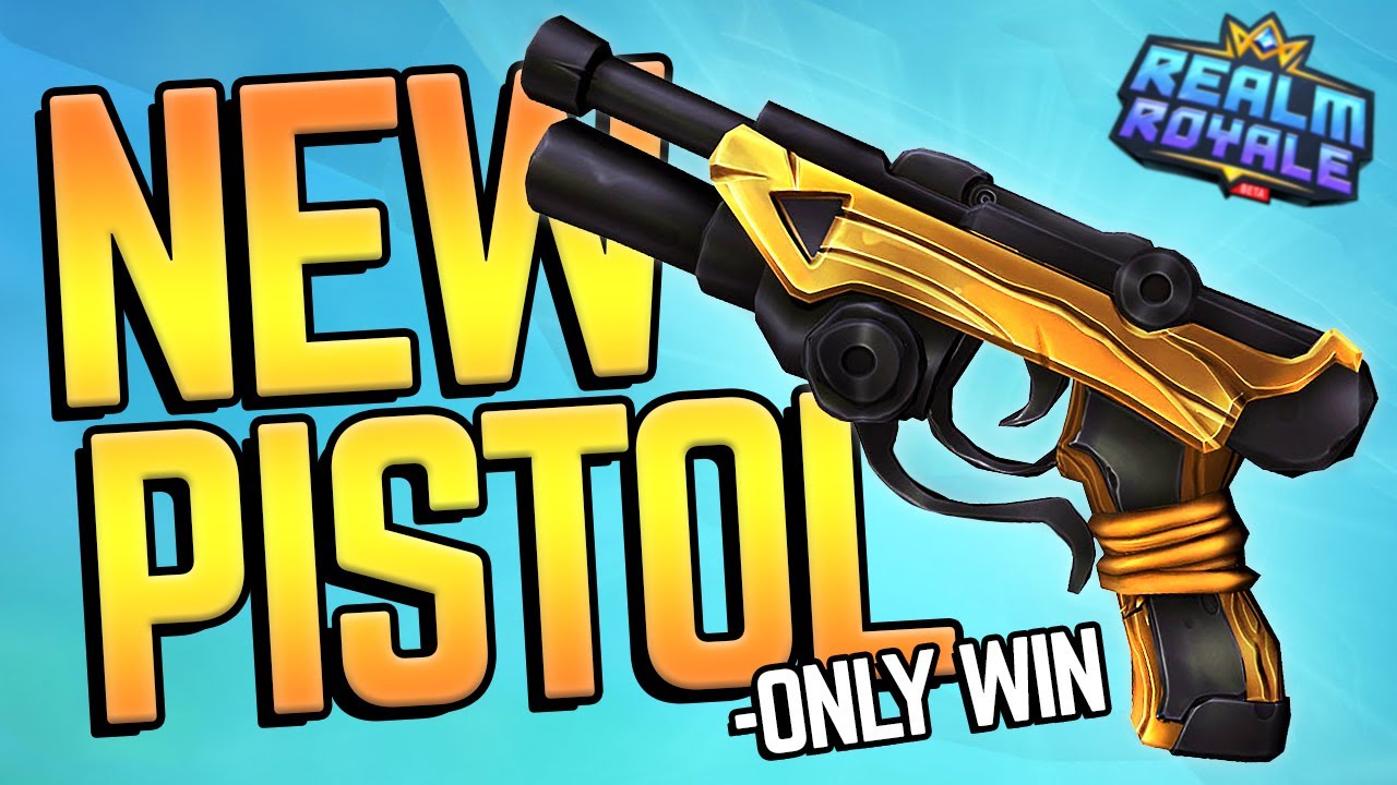 PISTOL ONLY WIN! (New Weapon in Realm Royale)