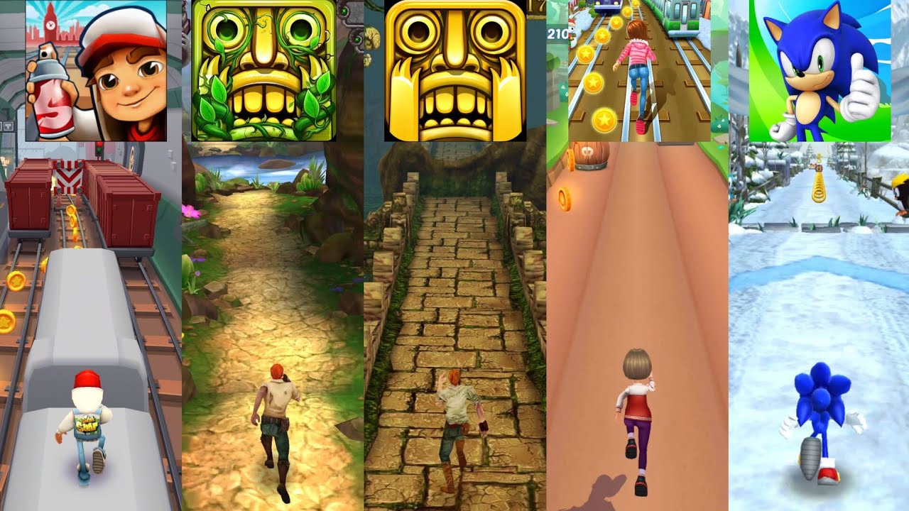 Subway Surfers 🆚 Temple Run 2 🆚 Temple Run 🆚 Subway Princess Runner 🆚 Sonic Dash