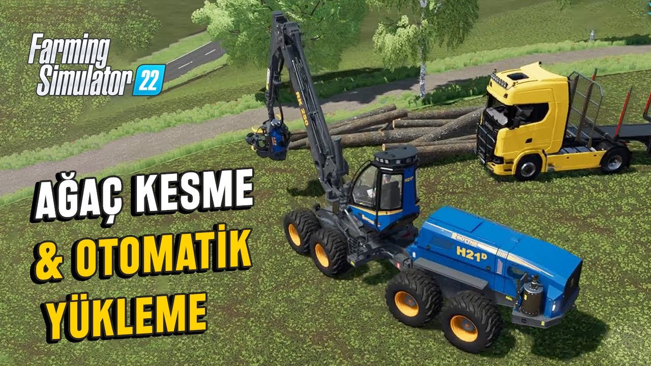 Ağaç Kesimi ve Otomatik Yükleme - Rottne H21D | Farming Simulator 22