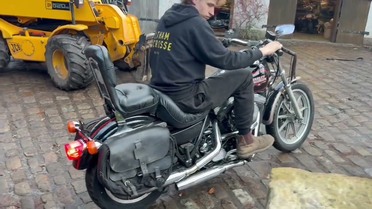 Harley-Davidson 1988 FXRS Lowrider Classic American Cruiser For Sale On Ebay.