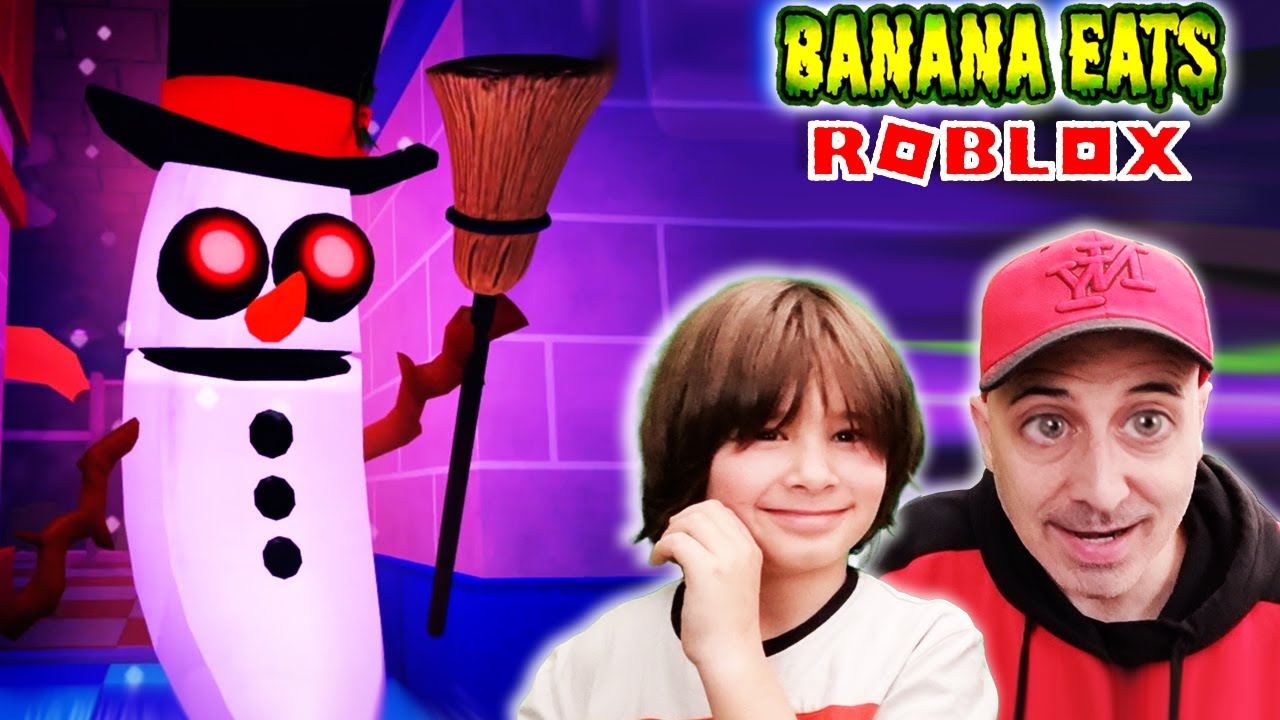 Nos atacan las bananas de INVIERNO!! Los Polo en ROBLOX BANANA EATS
