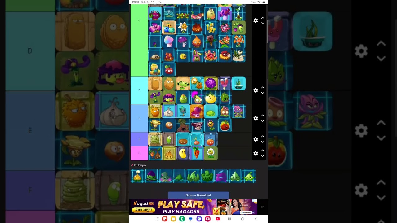 Pvz 2 all plants tier list(part 3/3)