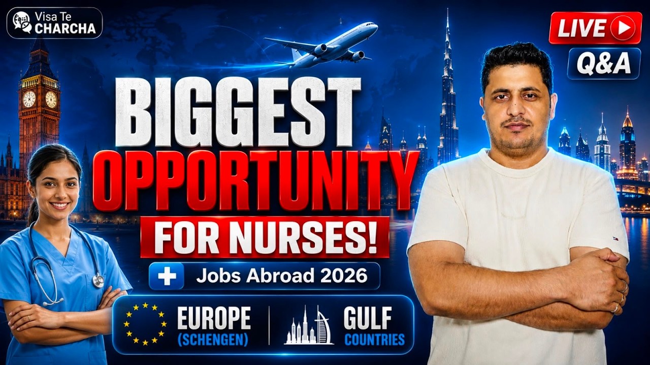 🔴 LIVE: Nurses Jobs Abroad 2026 | Europe & Gulf Hiring | Salary, Visa Process, Eligibility | Q&A 🇪