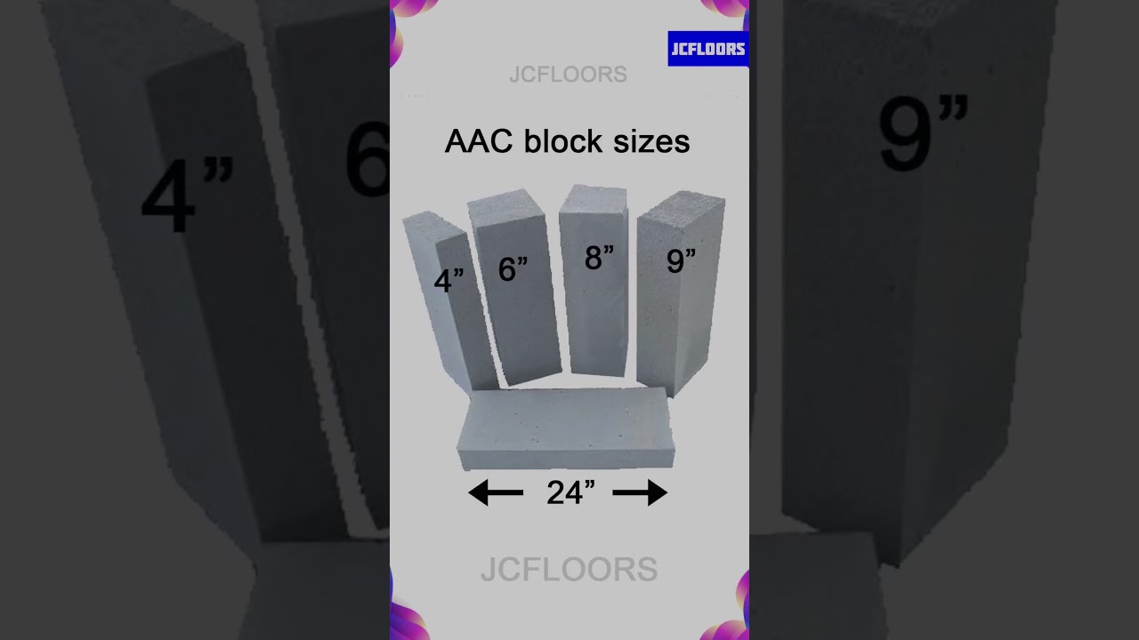 AAC Blocks price and sizes | AAC-அதன் விலை மற்றும் அளவின் வகைகள்