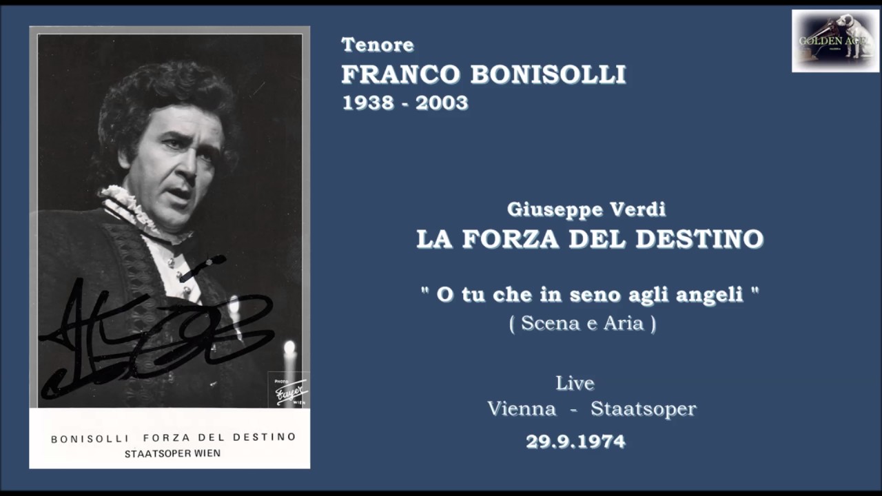 Tenore FRANCO BONISOLLI - La forza del destino 
