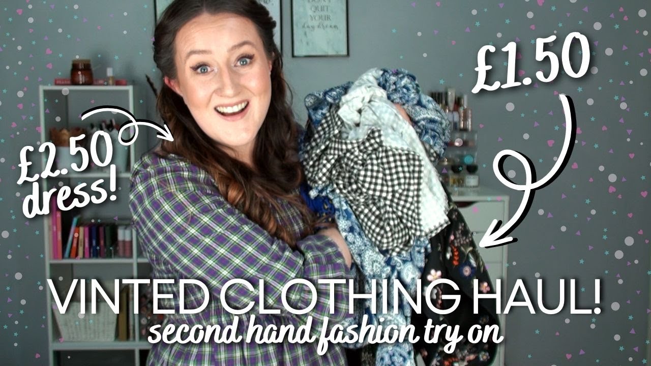 VINTED CLOTHING HAUL! - Second Hand Thrift Fashion Size 14 Try On Shopping Review!