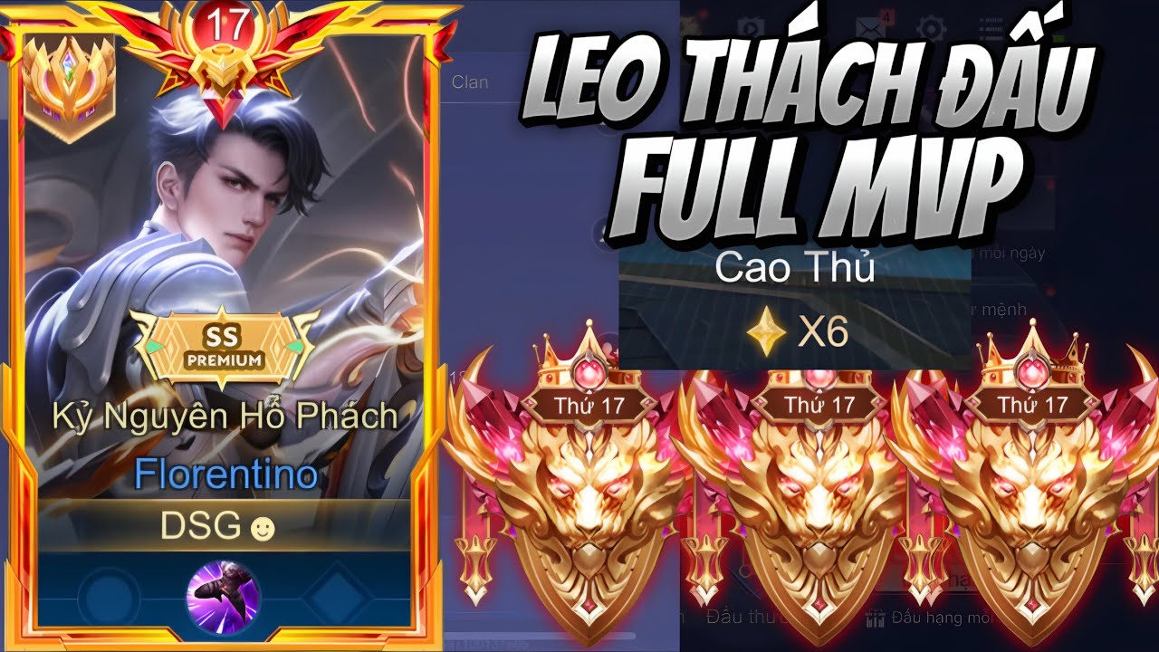 Một Đêm Leo Thách Đấu Mùa Mới Full MVP Của DSG