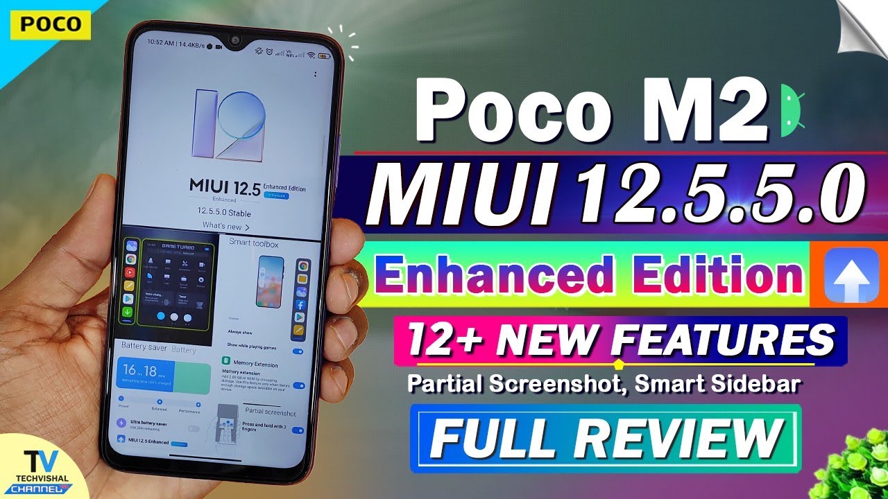 Poco M2 New MIUI 12.5.5.0 Enhanced Edition Update Review | 12+ TOP Features | Poco M2 New Update